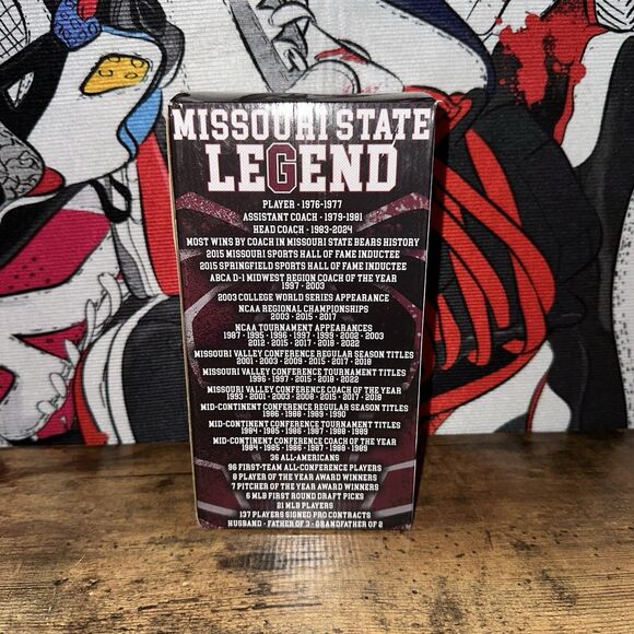 Missouri State Coach Keith Guttin Retiring Legend Bobblehead 2024 BRAND NEW - Picture 2 of 4